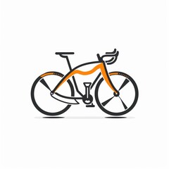 bicycle logo at white background