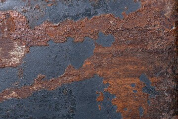 Fototapeta premium Rust metal texture background, rough design