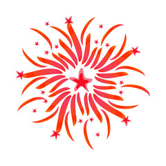 Fireworks with star