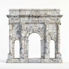 Fototapeta premium marble aqueduct on a white background