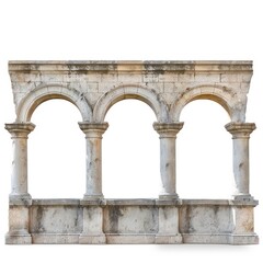 Obraz premium marble aqueduct on a white background