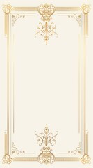 plain rectangular golden minimal pattern borders 