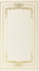 Obraz premium plain rectangular golden minimal pattern borders 