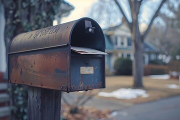 A close up of a mailbox with a letters to a pen pal