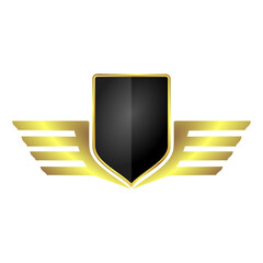 wing shield logo design