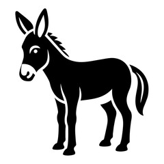 donkey cartoon isolated on white