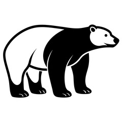 Polar bear vector icon illustration