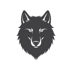 simple wolf logo vector