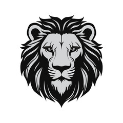 Fototapeta premium simple lion head vector illustration