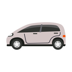 car side view illustration on a white background