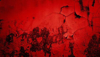 red color horror background, world cup old wall themed background concept, peeling wall surface with scratches on old wall