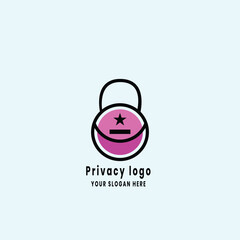 Simple Security logo vector illustration