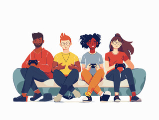 Friends United in the Virtual Realm: A Captivating Night of Immersive Gaming and Digital Camaraderie