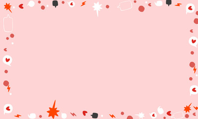 flat valentine's day background desisgn