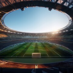field view of a football stadium