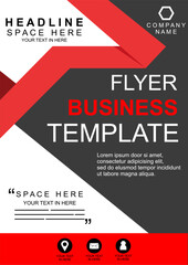 Modern design flyer template. Design for a business with a modern concept with a headline and picture in this design.