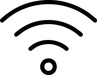 Wifi, wireless, internet signal icon logo template