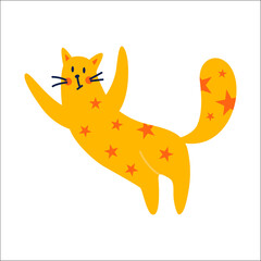 Adorable Cat Clipart for Decoration, Cards, and Printing