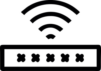 Wifi, wireless, internet signal icon logo template