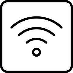 Wifi, wireless, internet signal icon logo template