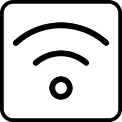 Wifi, wireless, internet signal icon logo template