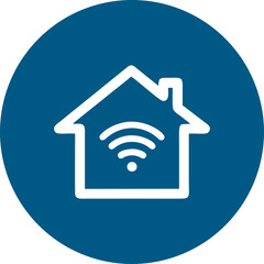 Wifi, wireless, internet signal icon logo template