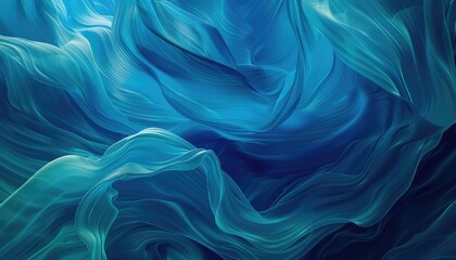 Obraz premium smooth colorful computer wallpaper where blue teals fade into an indigo color