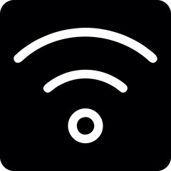 Wifi, wireless, internet signal icon logo template