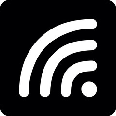 Wifi, wireless, internet signal icon logo template