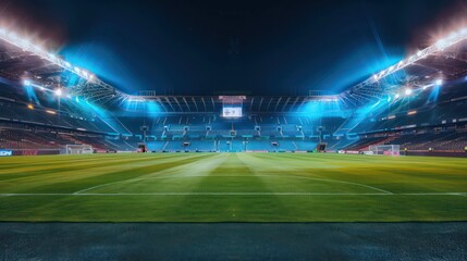 soccer stadium and pitch