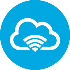 
Wifi, wireless, internet signal icon logo template