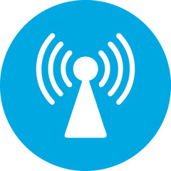 
Wifi, wireless, internet signal icon logo template