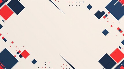 blue and red squares business background in white background