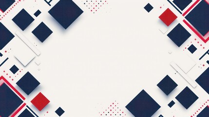 blue and red squares business background in white background