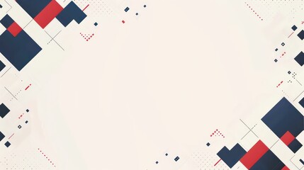 blue and red squares business background in white background