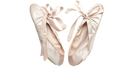 ballet shoes isolated on transparent background