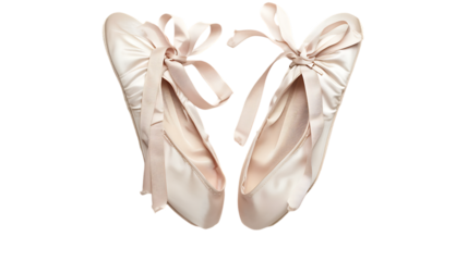 ballet shoes isolated on transparent background