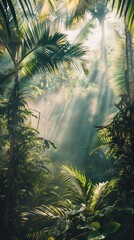 tropical forest, bright, daylight