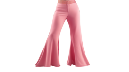 bell bottom pants isolated on transparent background