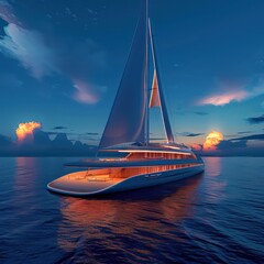 sailing yacht, simple elegance