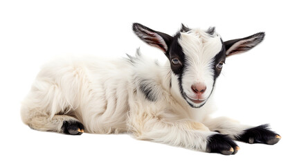 Obraz premium goat baby isolated on transparent background