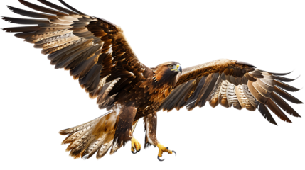 golden eagle isolated on transparent background