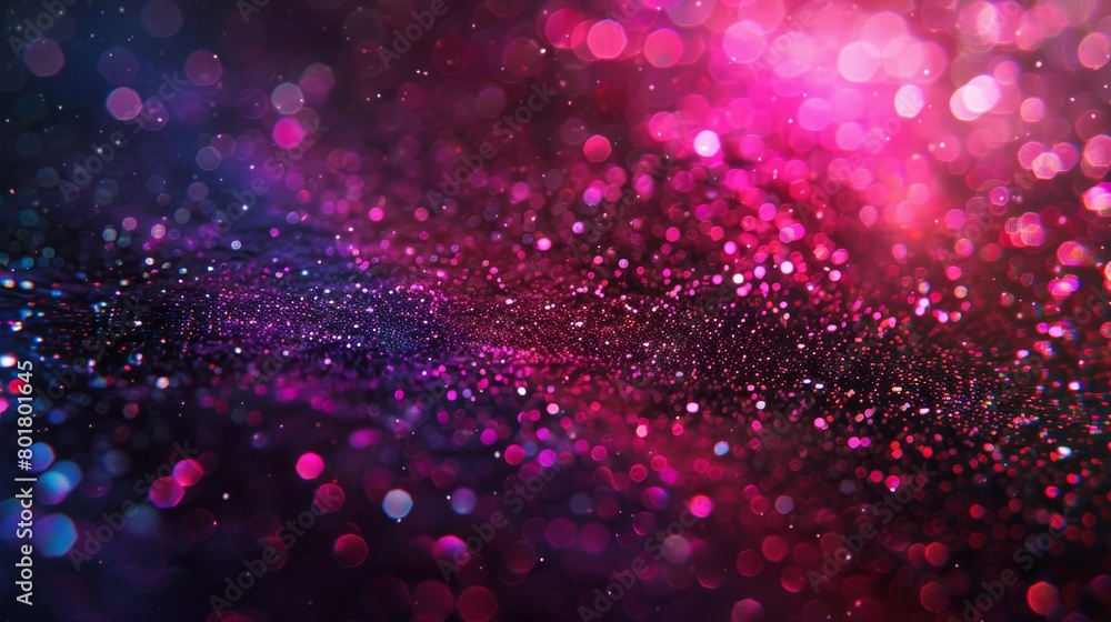 Aufkleber a dynamic and colorful abstract background featuring vivid pink and blue bokeh lights.
