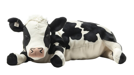 pillow cow design isolated on transparent background