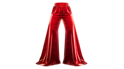 red bell bottoms isolated on transparent background