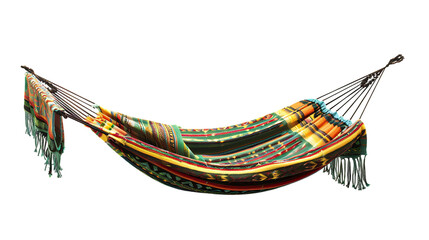reggae style hammock isolated on transparent background