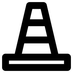 traffic cones line icon