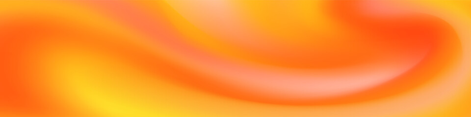 Vibrant Orange Yellow Mesh Blur Banner. Grab attention with this design featuring a vibrant mesh wave blur. Perfect for promotional banners, social media, brochures, and presentations