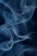 Smokey blue wavy abstract background, subtle and sophisticated, perfect for corporate or business settings