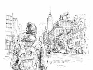 City Sketchbook: Artist Captures the Vibrant Energy of Urban Life in a Stroke of Inspiration